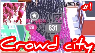 #1【Crowd city クラウドシティ】やり方説明\u0026初見実況プレイ動画　群衆都市