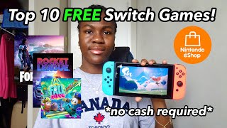 My Top 10 FREE Nintendo Switch Games! no cash required | game recommendations!
