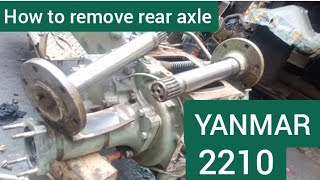 How to remove rear axle YANMAR 2210