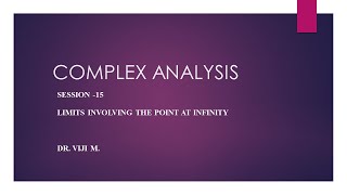 Basic Mathematical Analysis: Session 80 by Dr. Viji M.
