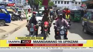 Vijana waandamana Mombasa katika maandamano ya Azimio