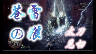 【怪物猎人世界MHWi】雷狼龙 vs 太刀见切斩/看破斩 [攻击动作解析与太刀见切回避时机] Zinogre vs. Long Sword Foresight Slash