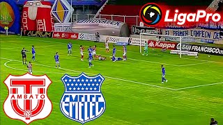 Técnico Universitario vs Emelec EN VIVO Liga Pro Ecuador 2024