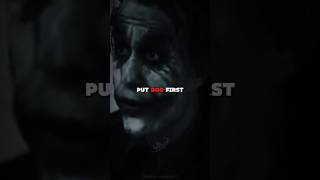 Put God First 🥇 | Joker Motivational Quote