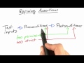 Refining Assertions - Software Debugging