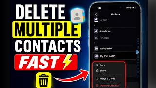 How to Delete Multiple Contacts on iPhone 17, 16, 15