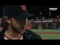 ws2014 gm5 madbum tips hat talks about his shutout