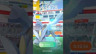 Kyurem Pokemon raid in Pokemon Go#shorts #pokemongo