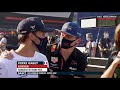 max verstappen congratulating pierre gasly with his italiangp win