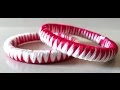 How to make ZigZag design silk thread bangles-making tutorial for beginners