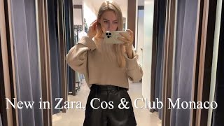 COME SHOPPING WITH ME: New in Zara, Cos, Club Monaco \u0026 Bimba Y Lola | Black Friday shopping 2022