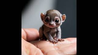 Adorable Baby Tarsier – The Cutest Tiny Primate! 🐵🌿✨