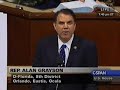 rep. alan grayson vote now on the public option