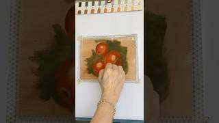 Timelapse of a tutorial on how to paint apples #timelapseart #apple #art