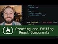 Creating and Editing React Components (P5D36) - Live Coding with Jesse