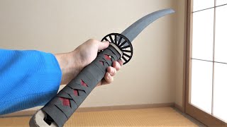 黒ダンボールで日輪刀を打つ/鬼滅の刃/Demon Slayer/Kimetsu no Yaiba/Crafty Transformer - Cardboard DIY