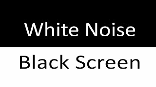 Smooth White Noise Black Screen - Perfect for Deep Sleep, Relaxation, Study \u0026 Focus - 24 Hours