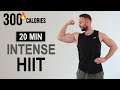 20 Min Intense HIIT Workout For Fat Burn & Cardio (No Equipment, No Repeats)