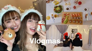 【クリスマスvlog】楽しいクリスマスパーティーとディナー作り🎄Vlogmas【コストコ購入品】