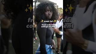 From a normal college student to a Supermodel|Anok Yai|#shorts #anokyai #supermodel #fame #viral