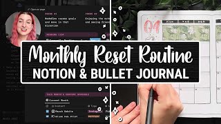 Productive April Reset Routine ✨ Notion & Bullet Journal Plan With Me