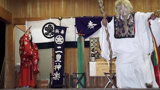 松栄神社 夏季例大祭 二豊神楽社 奉納神楽『大蛇退治』その1