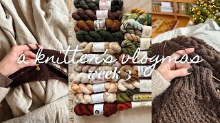 knitting the lana vest and a skirt no1 \u0026 secret santa • a knitter‘s vlogmas by marlene knits, week 3