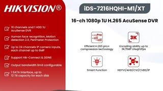 Unboxing DVR HIKVISION iDS-7216HQHI-M1/XT Support HDTVI Two-Way Audio + Facial Recognition