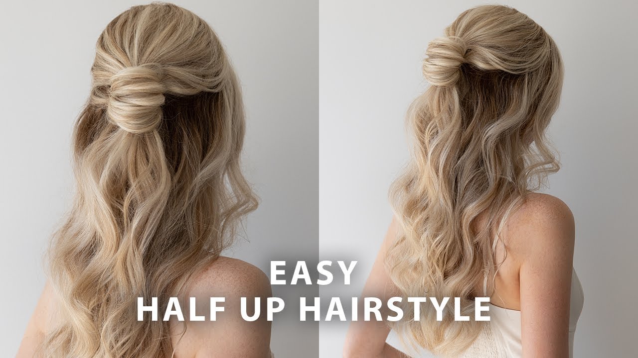 Half Up Half Down Hairstyles Long Hair Wedding Detroit Chinatown