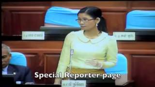 Ly Srey Vyna, Phnom Penh CNRP lawmaker speaks