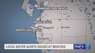 Health officials urging beachgoers to stay out of water at 3 beaches across Tampa Bay area