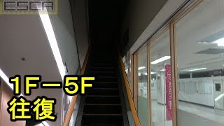 西友取手駅前店 エスカレーター 1F-5F 往復 日立 Hitachi Escalator seiyu toride