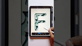 How to create paper cut out effect in #procreate #digitalart #tutorial #drawing #art #shorts #ipad