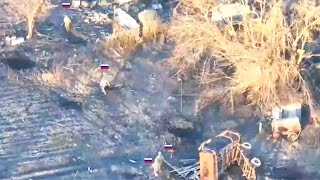 Ukrainian fighters storm and destroy a Russian assault group in the Pokrovsk front.