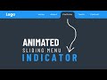Animated Sliding Menu Indicator using HTML CSS &  JavaScript