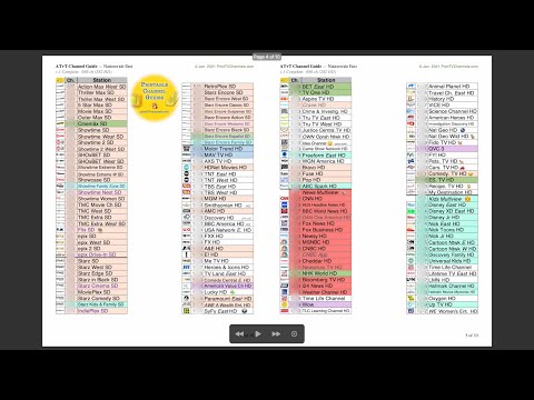 Printable TV Channel Guides