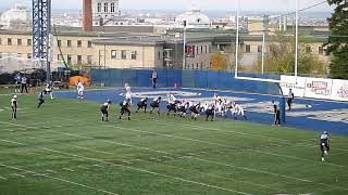 Carabins de l’Université de Montréal RB Reda Malki runs for a 1 yard TD vs. McGill 11/2/19