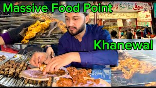 Exploring Hidden Food Point In Khanewal City | BBQ | Reshmi Kabab | Fried Chicken Piece | CandyStick