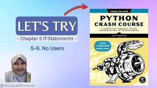 #12 Let's Code Python Crash Course | studywithnova