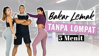 Santai tapi MELELEHKAN LEMAK (Cocok u/ Obesitas) !! Olahraga Tanpa Lompat || HomeWorkout