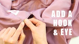 How to Add a Hook \u0026 Eye to Any Garment