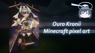 Ouro Kronii | Pixel art | Minecraft