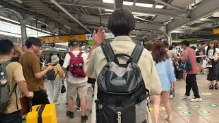 4K Japan travel | walking in the station