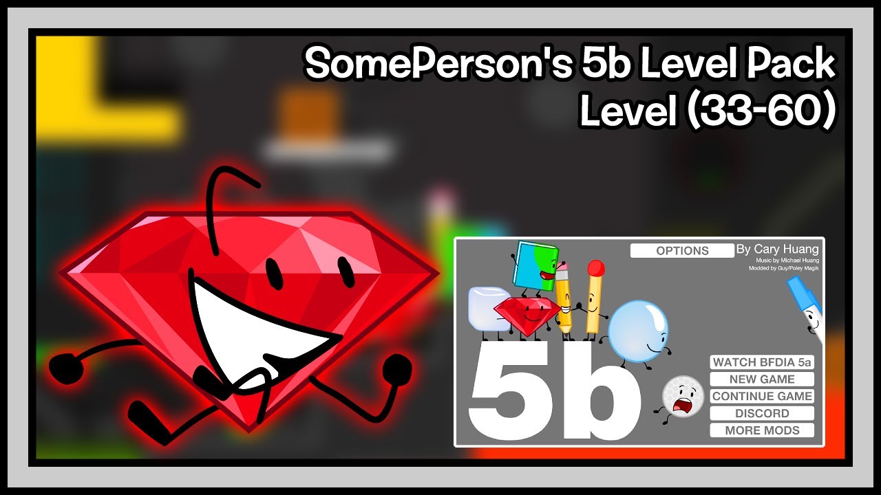 BFDIA 5b: SomePerson's New 5b Level Pack! (Level 33-60) - YouTube