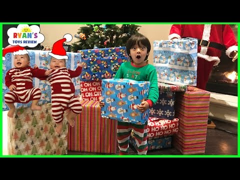 Christmas Morning 2016 Opening Presents with Ryan ToysReview Christmas Morning 2016 Opening Presents with Ryan ToysReview