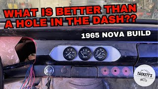 1965 Nova Build | Radio delete plate to repair a giant hole in the dash!