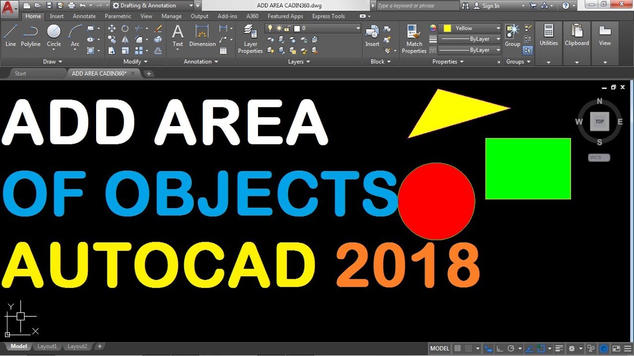 How To Add Area In Autocad 2018 Youtube How To Add Area In Autocad 2018 Youtube