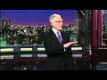 David Letterman rips Jay Leno for stabbing Conan in the back, April 28, 2011