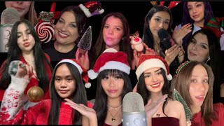 ASMR christmas collab with friends ˚｡⋆୨୧˚ festive tingles !! ☃️🎄