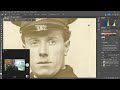 1 Hour Photo restoration and recolour WW1 Anzac Soldier New Zealand